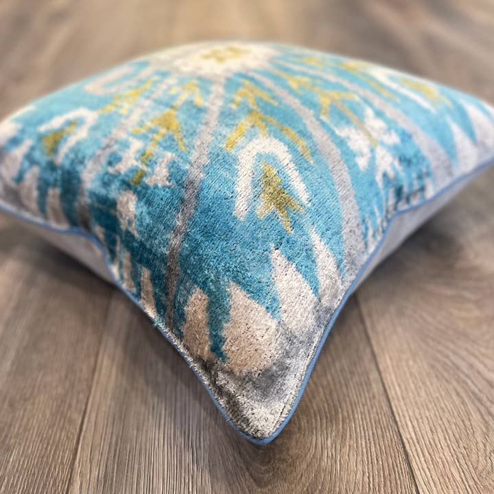 Mila∞Miro by Emelie - Wholesale Throw Pillow Cover - Velvet Ikat Cushion Bliss | Velvet Ikat Pillow Cover