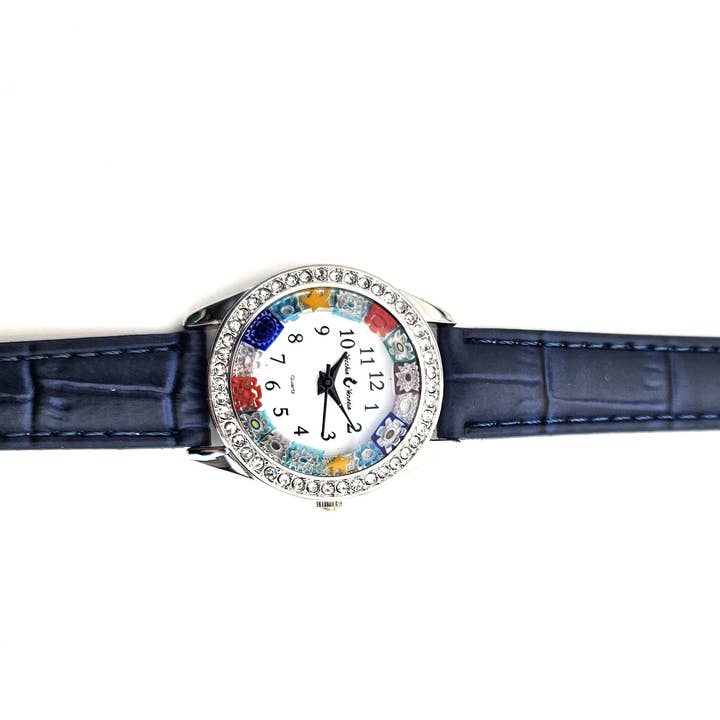 Alice Sturzinger LLC - Wholesale Wrist Watch - Women's - Millefiori Murano Sparkle Watch - Assorted Colors