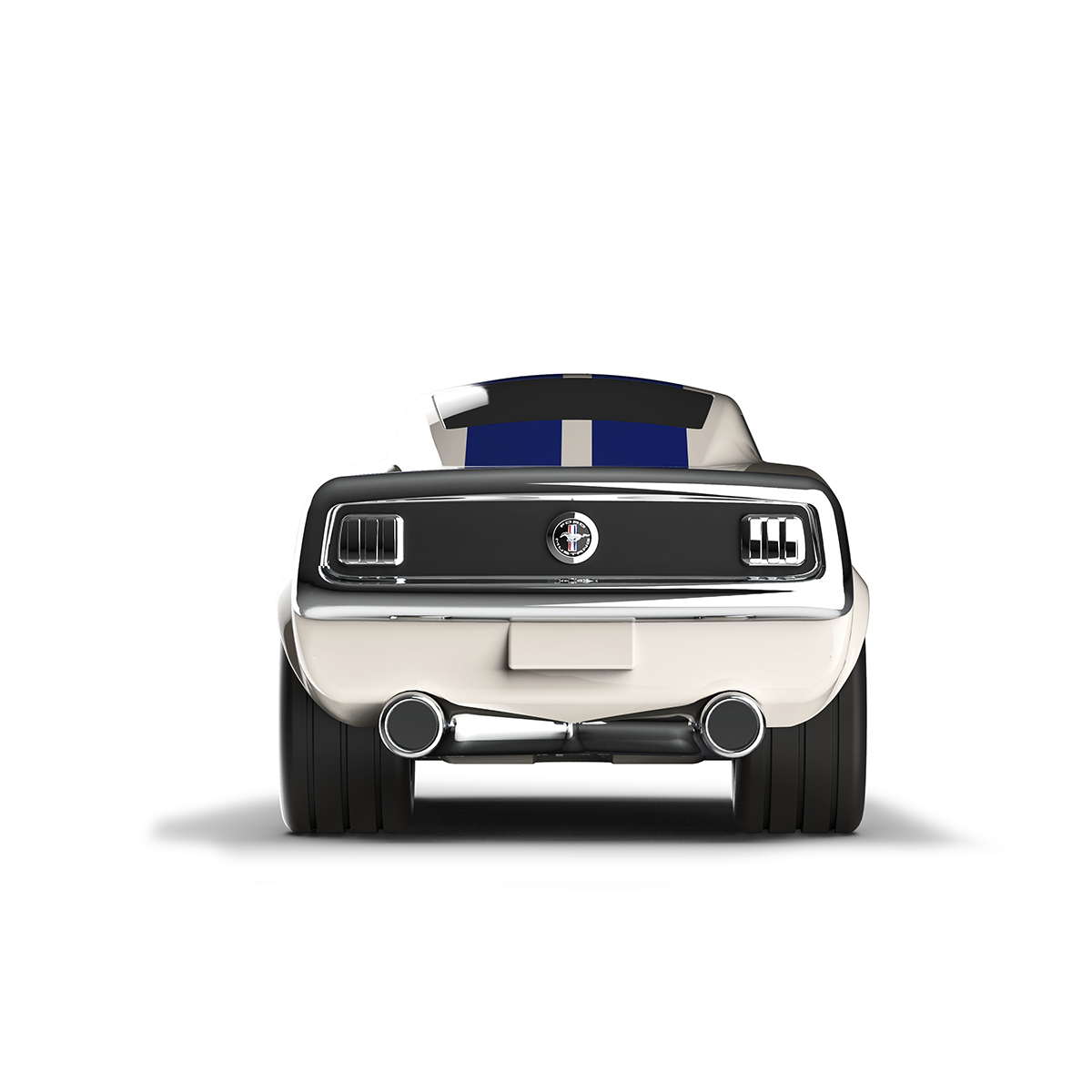 Baghera - Wholesale Toy Car/Truck - Kids - Small Toy Car Ford Mustang Ivory White3