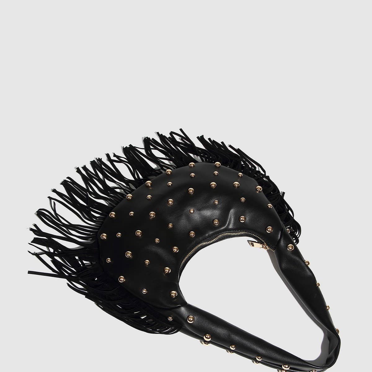 ACCITY - Wholesale Shoulder Bag - Women's - Punk Studded Fringe Shoulder Bag for Women_CWAB56815