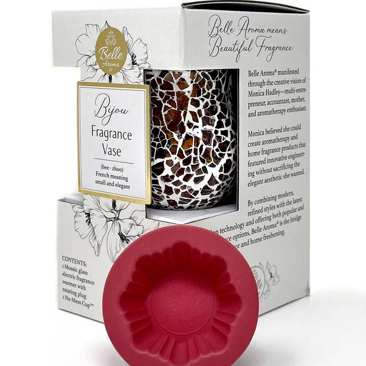 Heavenly Scents - Wholesale Wax warmer - Bijou Fragrance Vase™ Eco-Friendly Wax Warmer with LED Glow5
