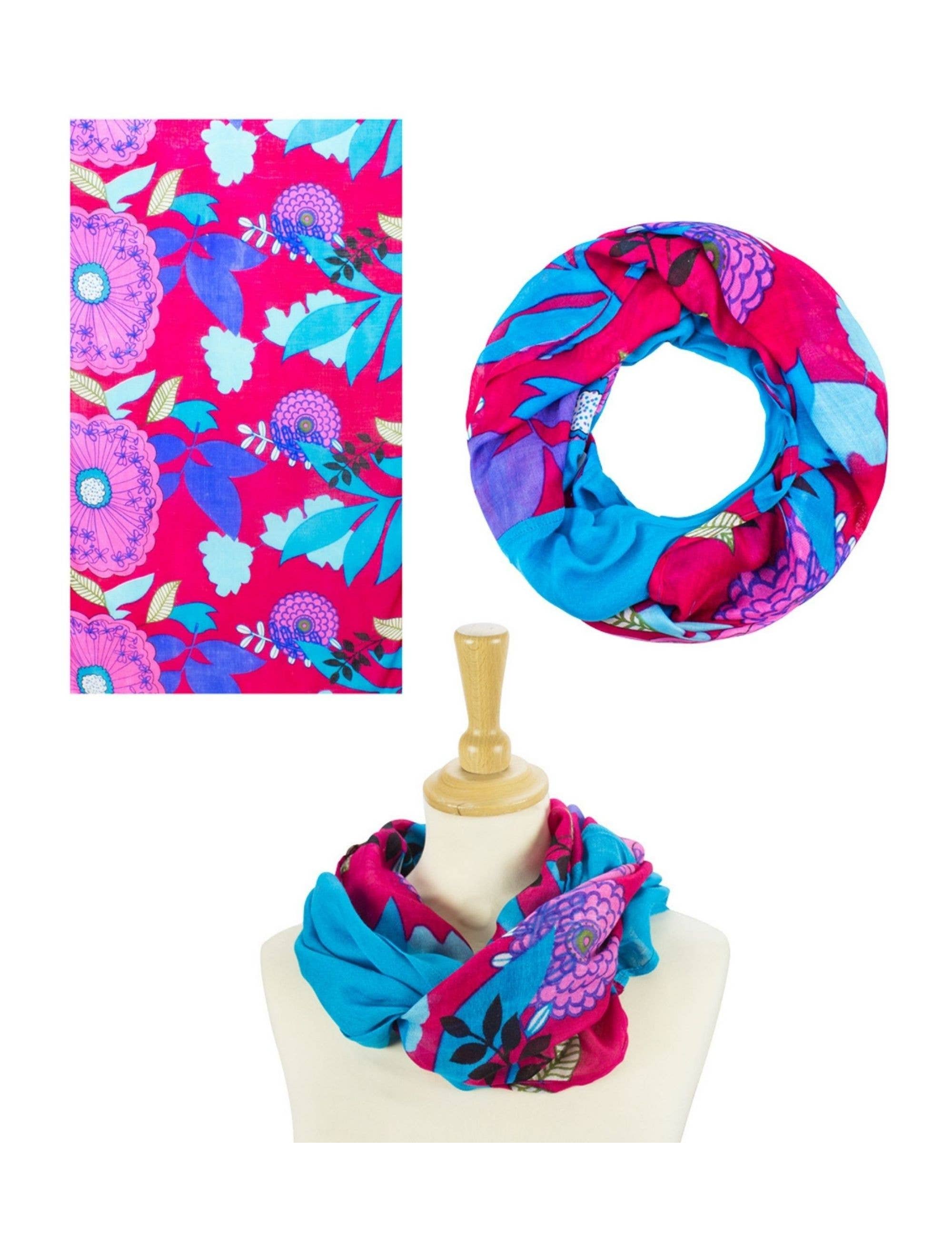 Sunsa - Venta al por mayor Bufanda - Mujer - Sunsa Sommer bufanda circular de 100% viscosa. Bufanda tubular con8