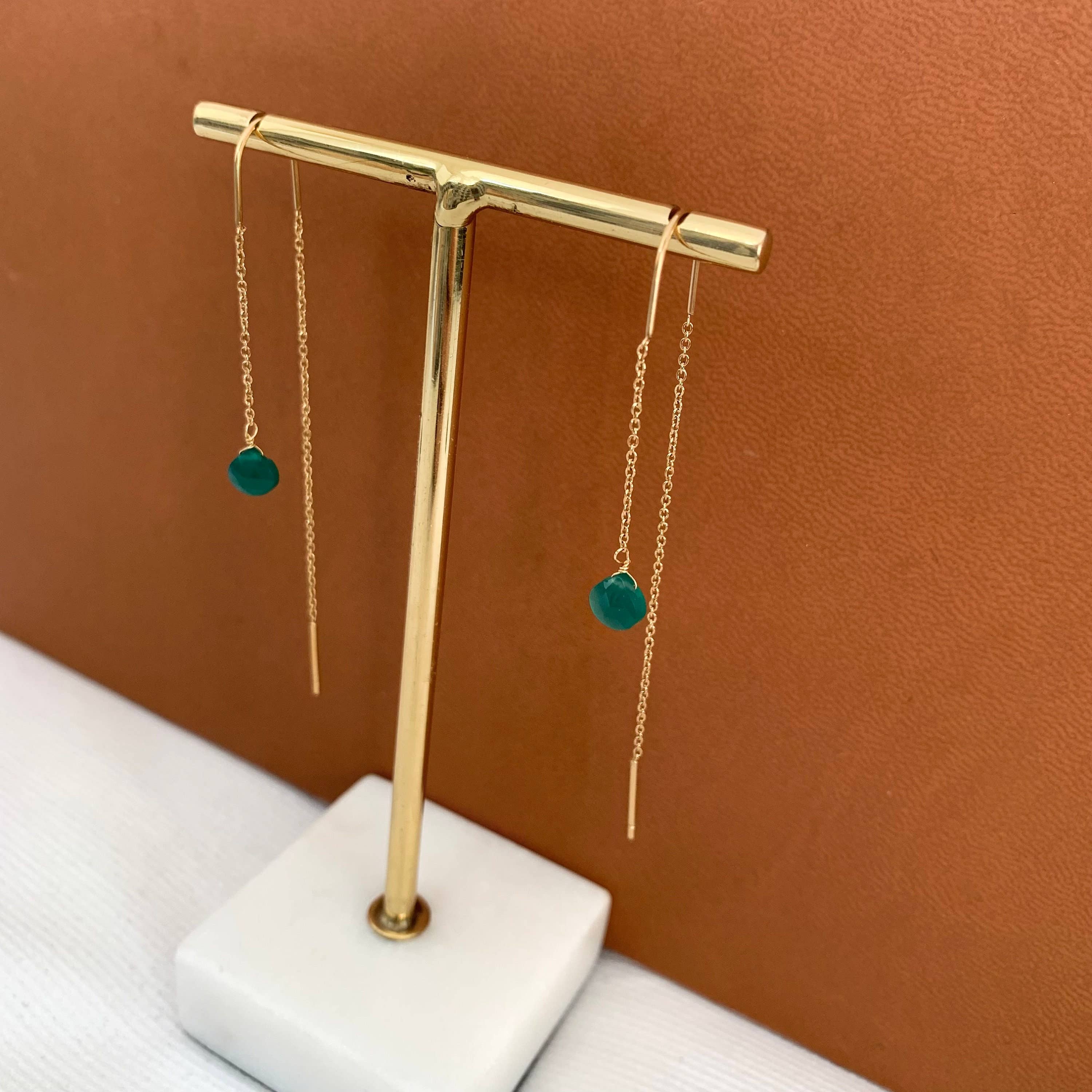 Victoire Collection - Wholesale Dangle Earrings - Steel pass-through chain earring2