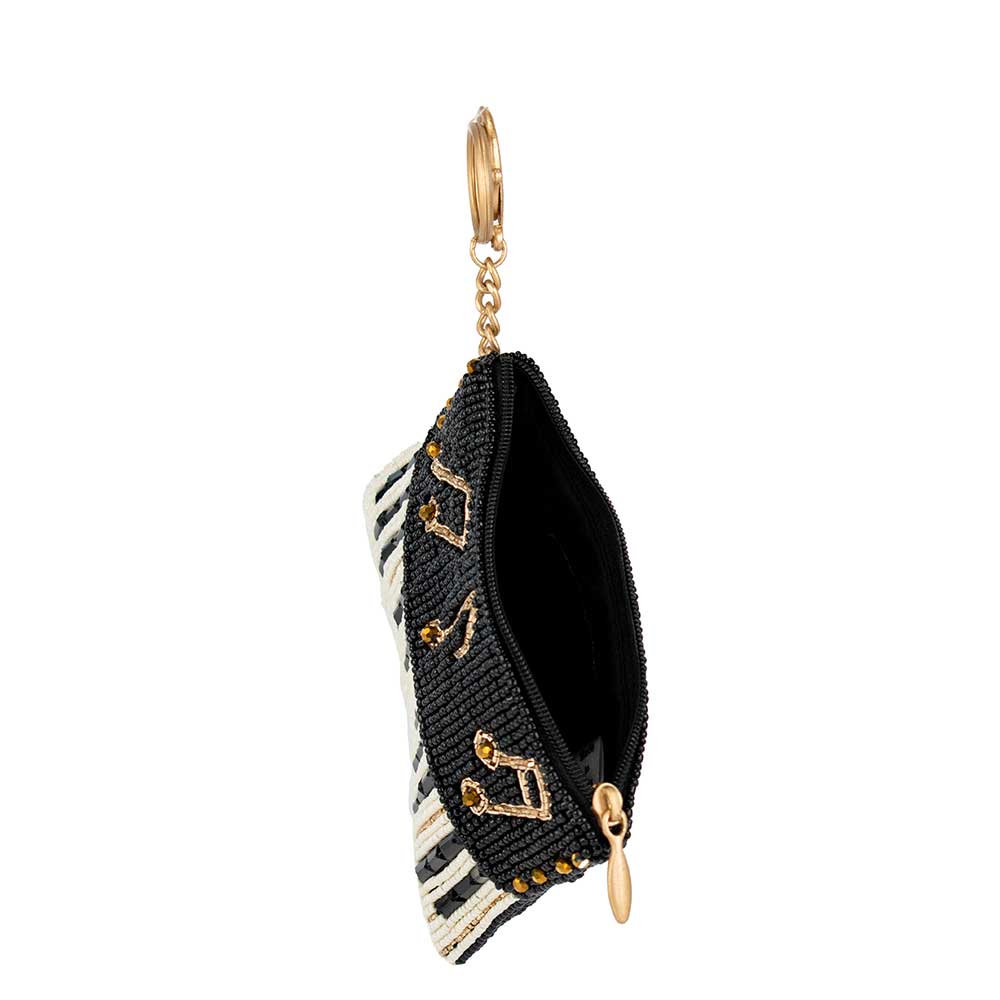 Mary Frances Accessories - Wholesale Coin Purse - Women's - Play it Again Beaded Piano Keys and Notes Coin Purse4