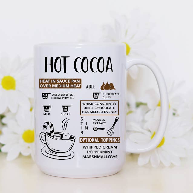 Prairie Chicken Sticker Shop & Gifts - Wholesale Coffee Mug - Hot Cocoa Recipe 15oz Coffee Mug2