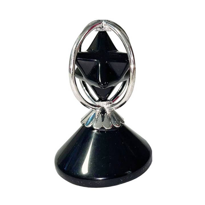 Dôme Merkaba - Obsidienne noire pour la vente par France Mineraux