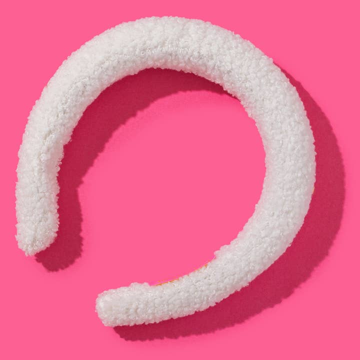 Taylor Elliott Designs - Wholesale Spa Headband - *ON SALE* Padded Headband - Sherpa - Solid Cream - Thea