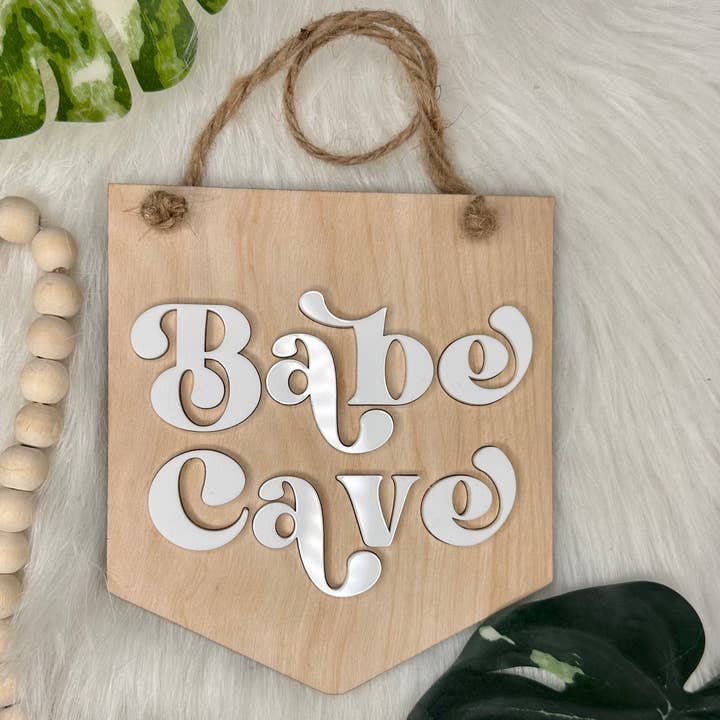 Xtina’s Craft Corner – wholesale Door hanger – Babe Cave Door Hanger