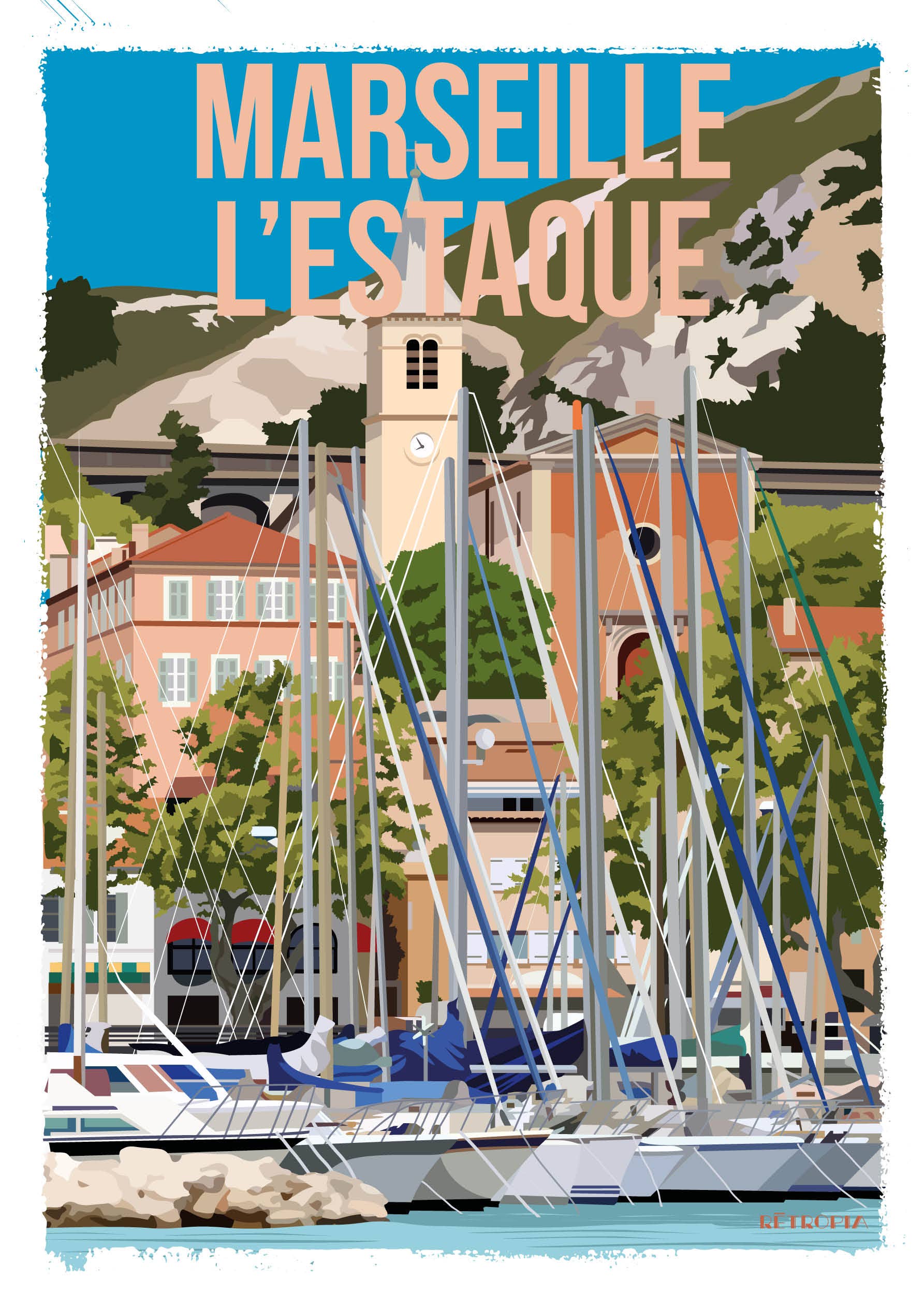 Retropia - Wholesale Postcard - Postcard Port de l'Estaque - Marseille0