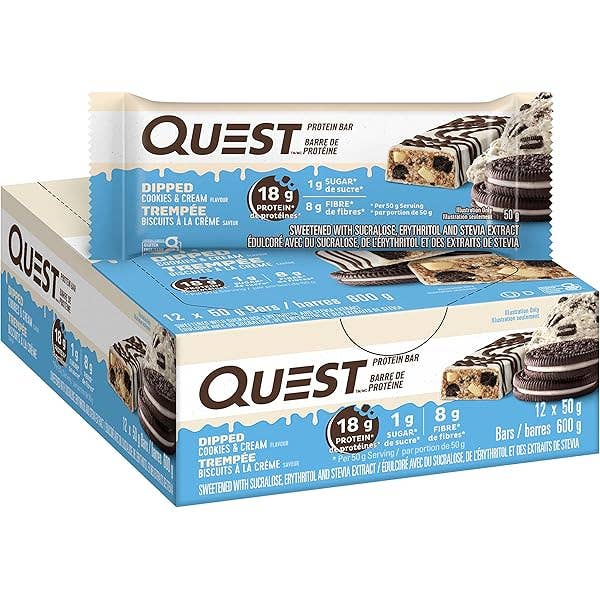 Quest Bar Cookies & Cream 2.12oz for wholesale by Snacky Candy