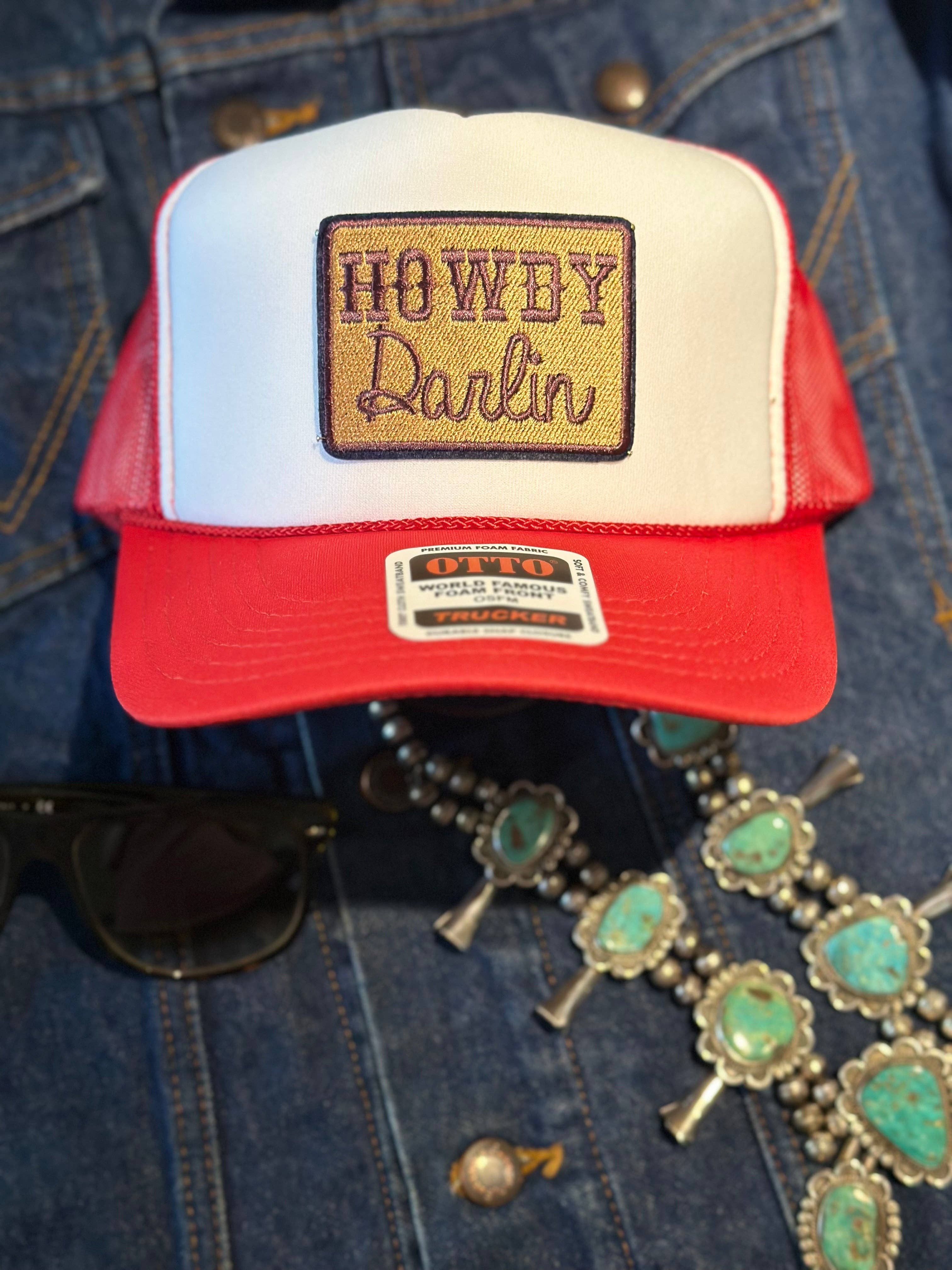 High Ho Silversmithing - Wholesale Trucker Hat - Women's - HOWDY DARLIN TRUCKER HAT0