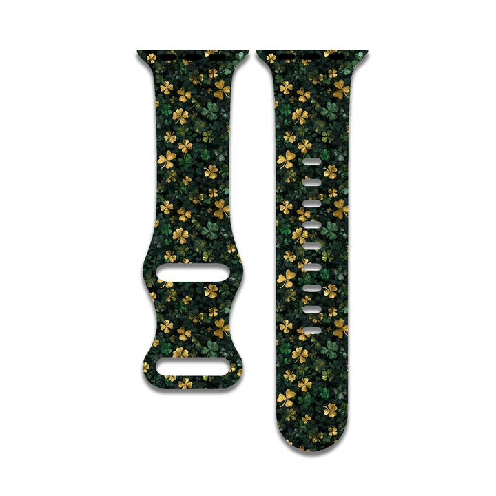 Bracelet Shiny Clover pour Apple Watch Series 1-9, SE et Ultra pour la vente par The Printed Llama