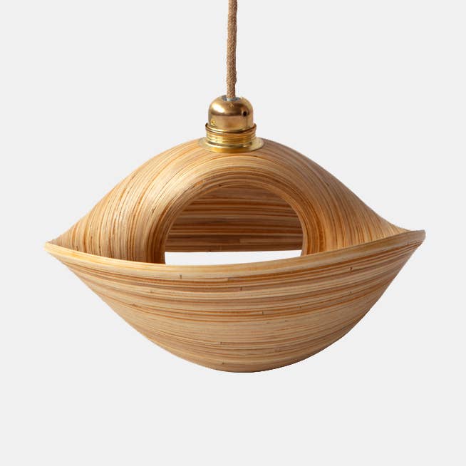 Mahe Homeware - Vente Lustre/Suspension - Abat-jour en bambou Lombak petit0