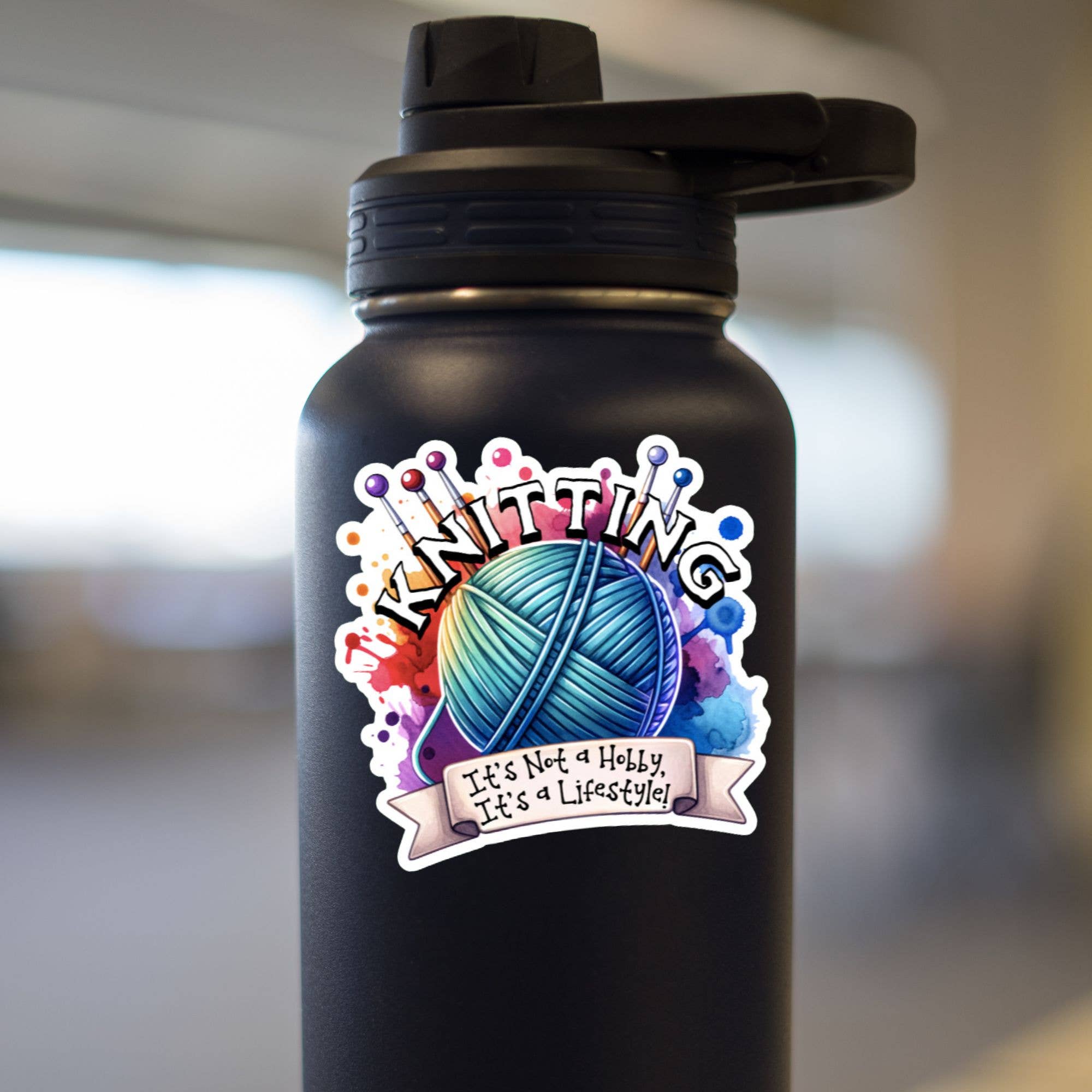 Roxanne Johnston Designs – wholesale Sticker – Knitting: It's Not A Hobby, It's A Lifestyle!1