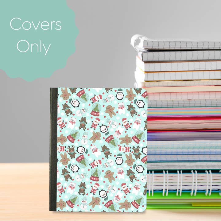 Cubierta de Cuaderno Mini Composición Santa y el Equipo para venta al por mayor de Oily Graphic Creations