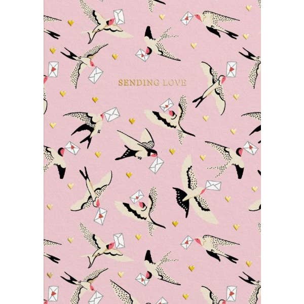 Card-Swallows Sending Love for wholesale by Vevoke