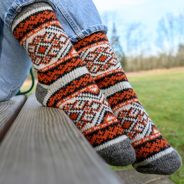 Pinus - Warm Dry-Foot Crew Socks | Pure Wool for wholesale by Carpathian Wool