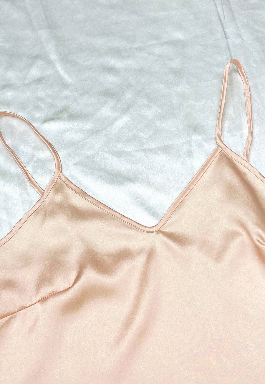 Anna Kaci Wholesale - Wholesale Lounge Set - Women's - Satin Tank and Ruffle Hem Shorts49