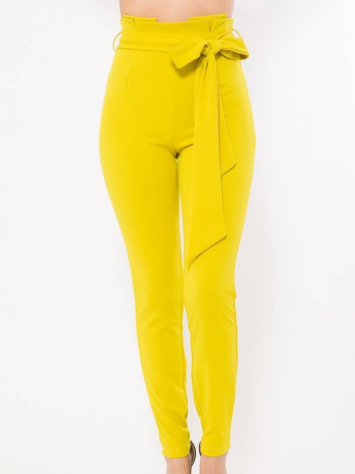 Mode dünne Hosen mit hoher Taille für den Großhandel von CC Wholesale Clothing