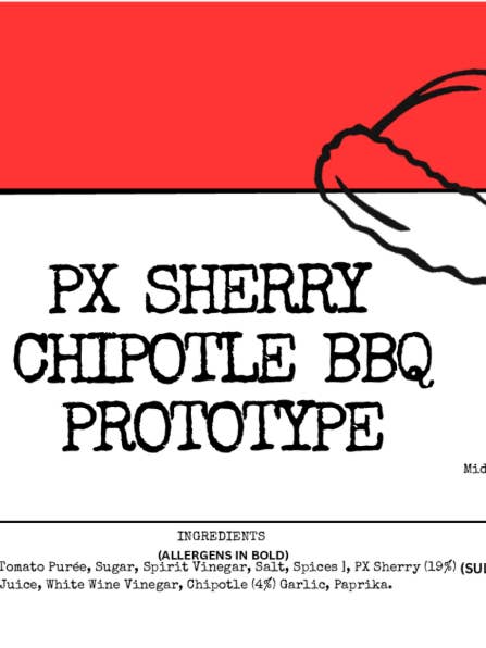 PX Sherry and Chipotle BBQ for wholesale by Heriot Hott