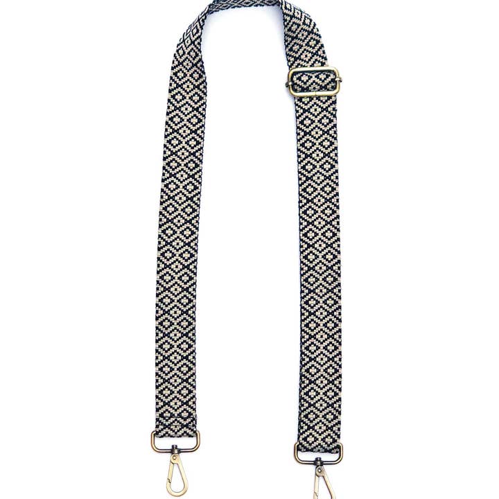 Bodomint – wholesale Bag strap – women's – Skinny Southwest Strap in Black & White