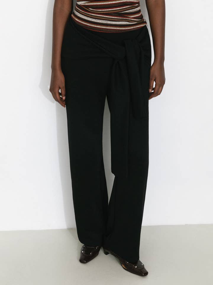 Lässige gerade Hose mit Kordelzug in der Taille für den Großhandel von CUBIC