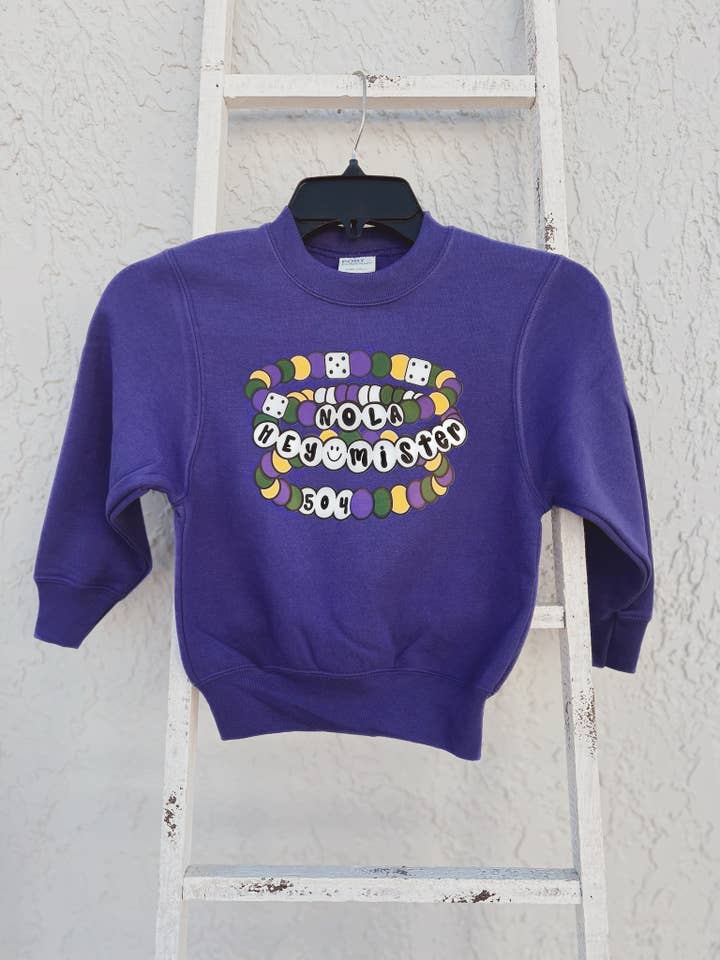 Mardi Gras Armbånd Sweatshirt for engroshandel hos Signs By Aprils LLC