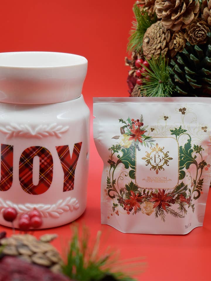 Joy Wax Warmer + Blossom Scented Wax Melt Kit for wholesale by Blossom