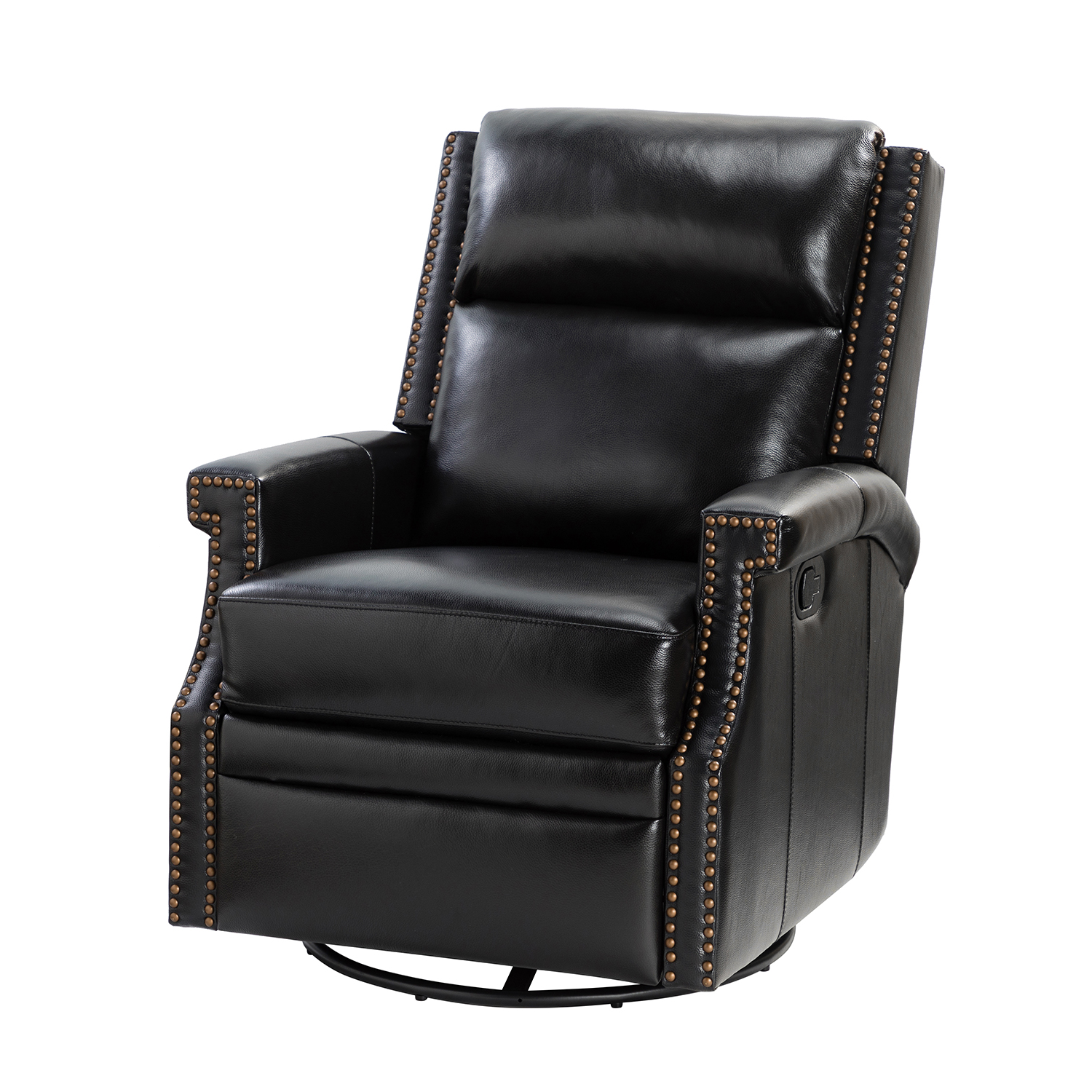 Karat Home - Wholesale Chair - Louise Genuine Leather Swivel Rocker Recliner6
