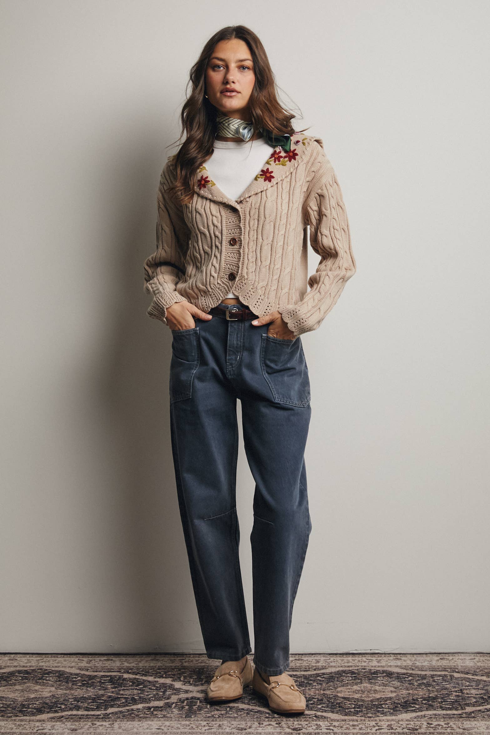 Forte - Wholesale Jeans - Women's - High Rise Barrel Utility Jeans FP0004 17