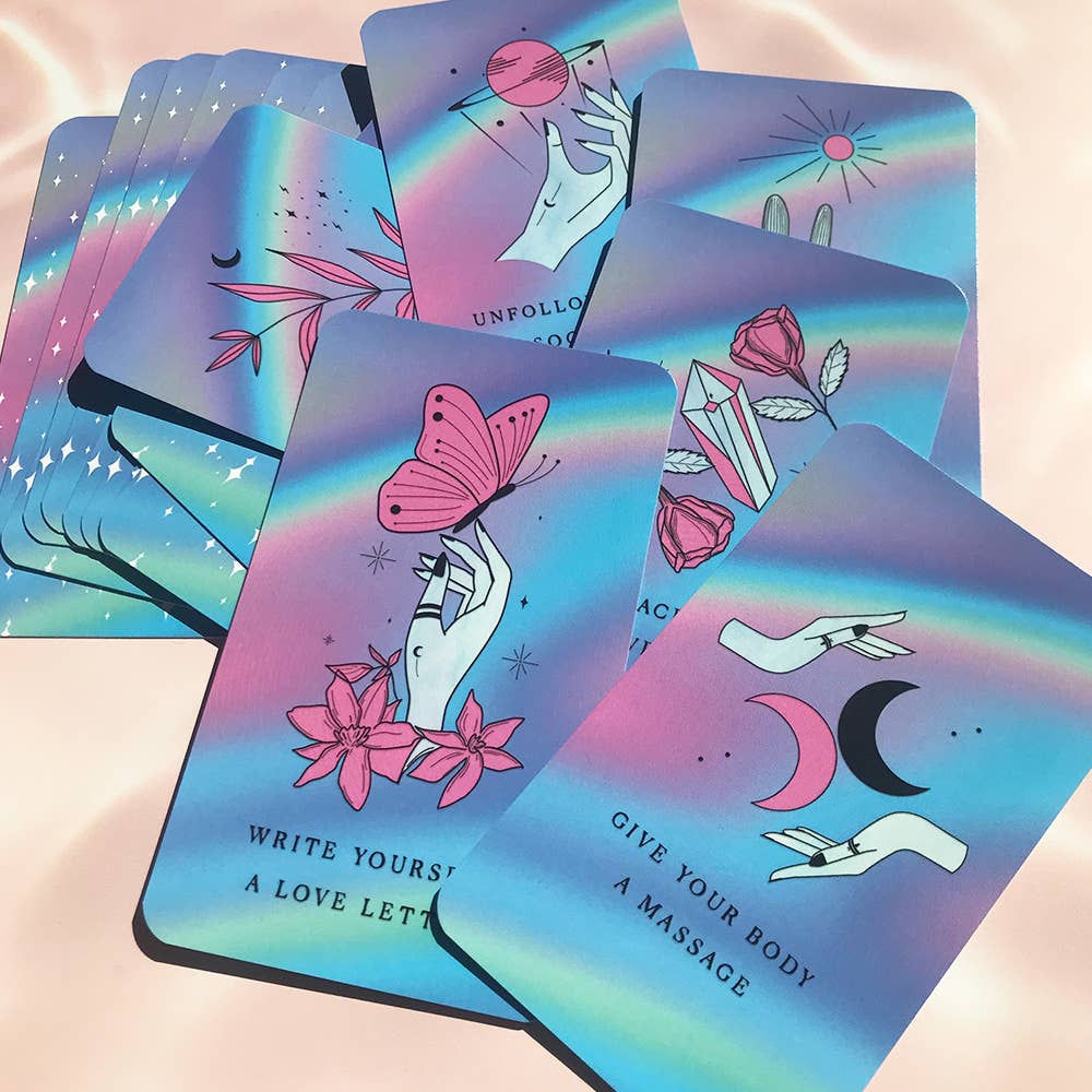 Manifest Magic – Cartas de tarô por atacado – Baralho de Cartas de Autocuidado - amor-próprio, bem-estar, saúde mental2