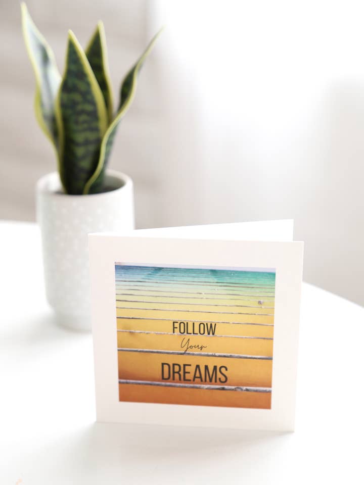 Follow Your Dreams for wholesale by Tell it Well Greeting Cards