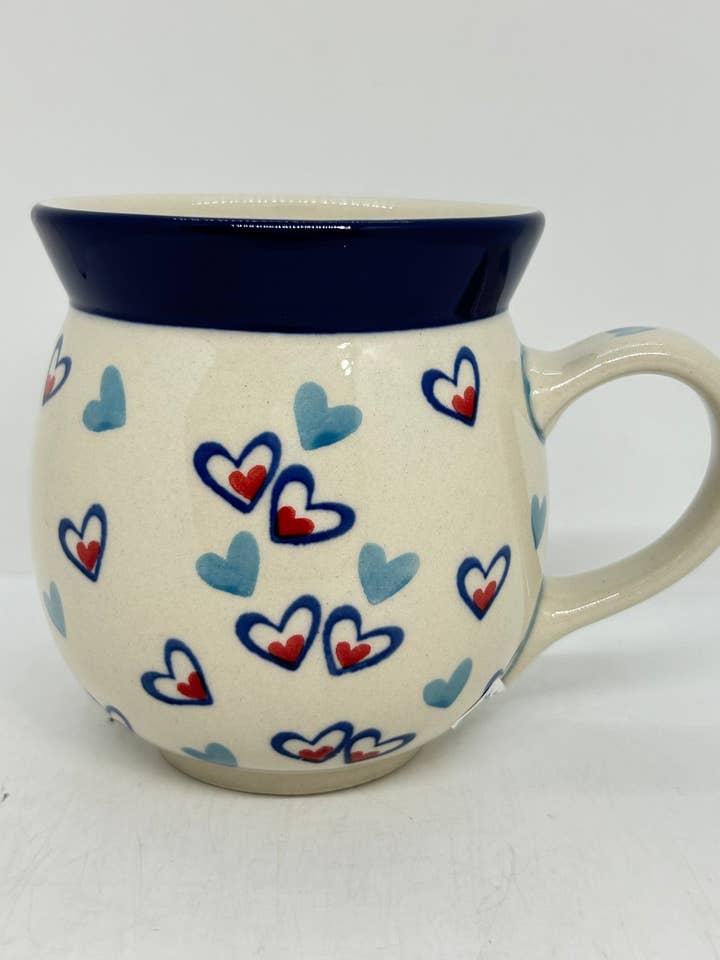 073 ~ Mug ~ Bubble ~ 16 oz. - 2923X- T1! for wholesale by More Polish Pottery