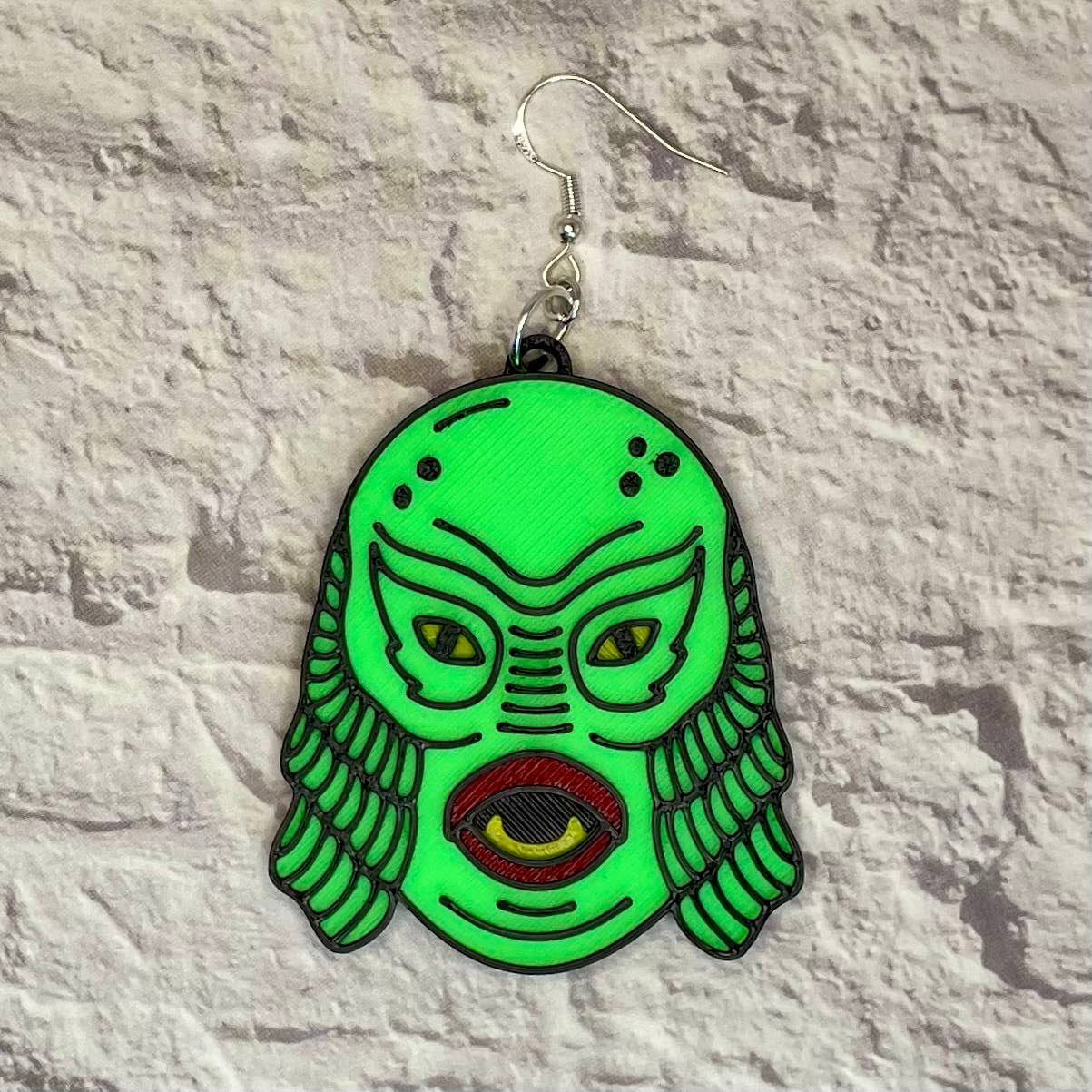Cryptid Craft Studio - Wholesale Dangle Earrings - Creature Horror Statement Earrings 3D Printed1