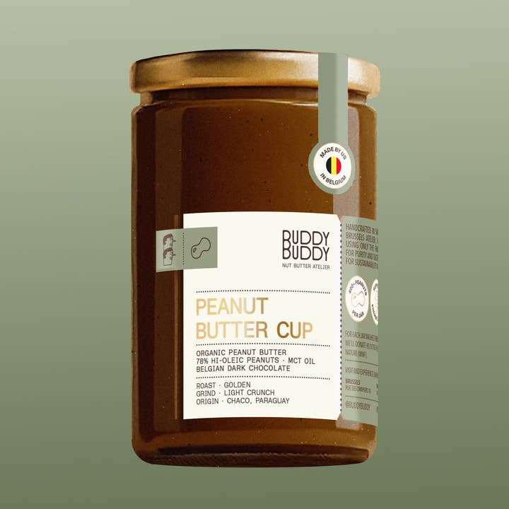 BUDDY BUDDY – wholesale Nötsmör – Ekologiskt jordnötssmör med smak av jordnötssmörkopp0