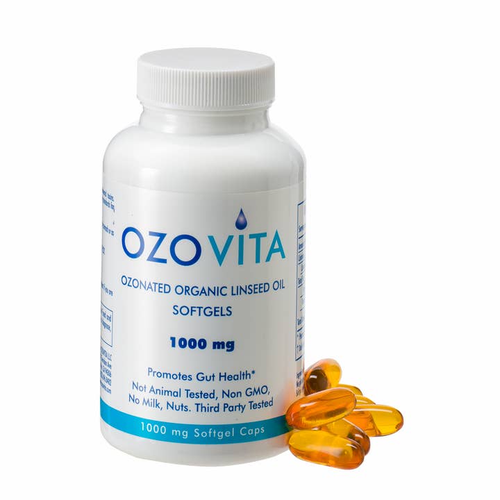 OZOVITA OZONATED ORGANIC LINSEED OIL SOFTGELS for wholesale by Ozovita