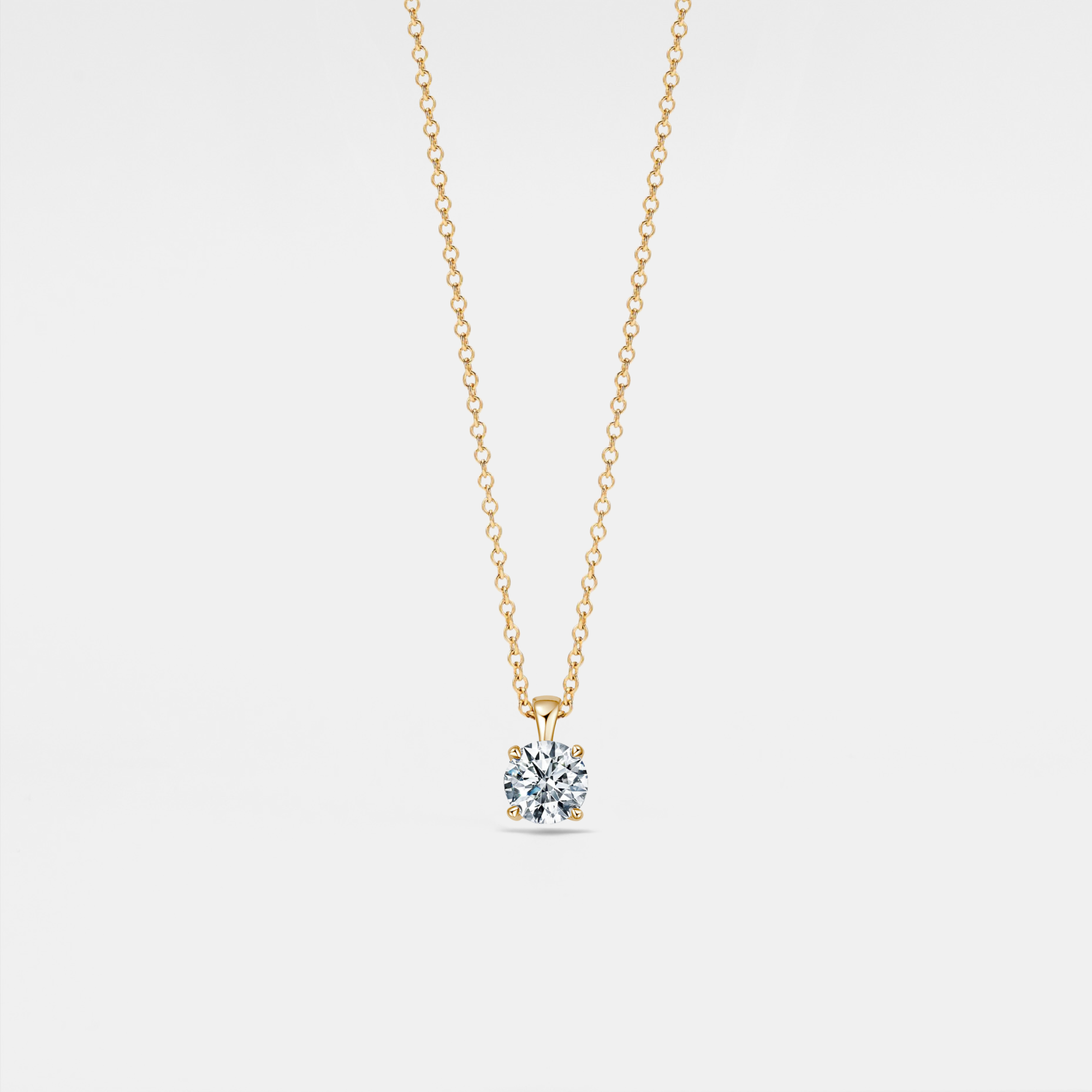 Perimade & Co. LLC – wholesale Hänge-/berlockhalsband – Solitaire Moissanite hänge halsband i 925 Sterling Silver0