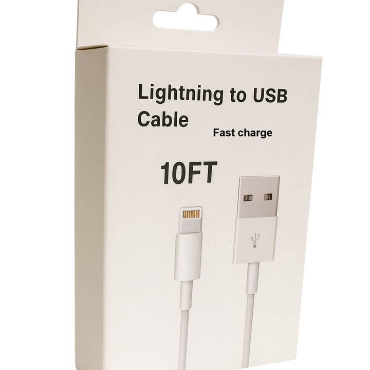 Mighty Wireless - Wholesale Charging Cable - High Speed Lightning 10FT Cable In Box MW8410