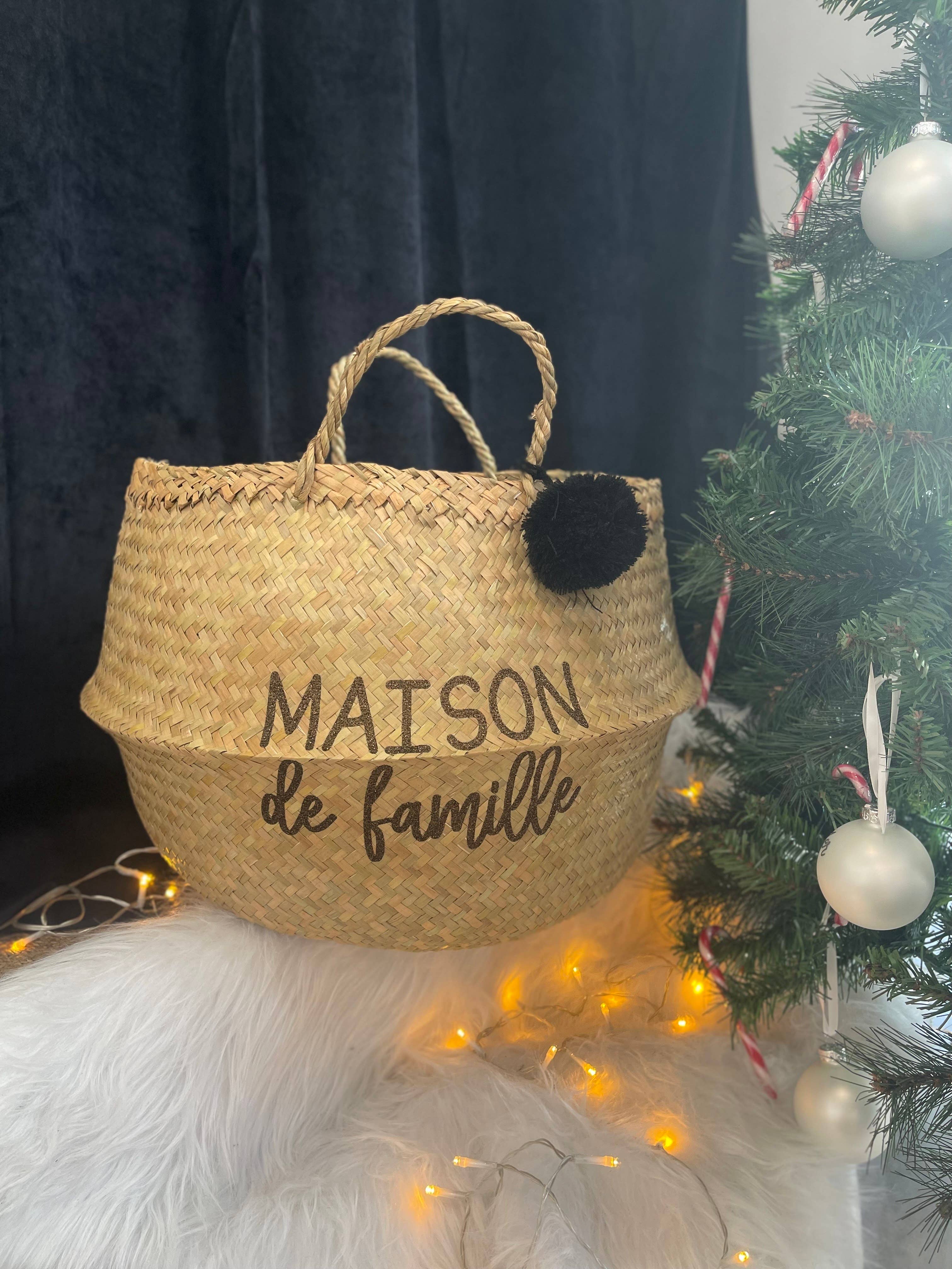 Toiles Chics - Venta al por mayor Cestas - Cesta de mimbre - Colección Navidad 25'2