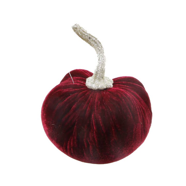 Flora Bunda Inc – Großhandel Tischdeko – Samtkürbis-Dekoration mit goldenem Stiel6