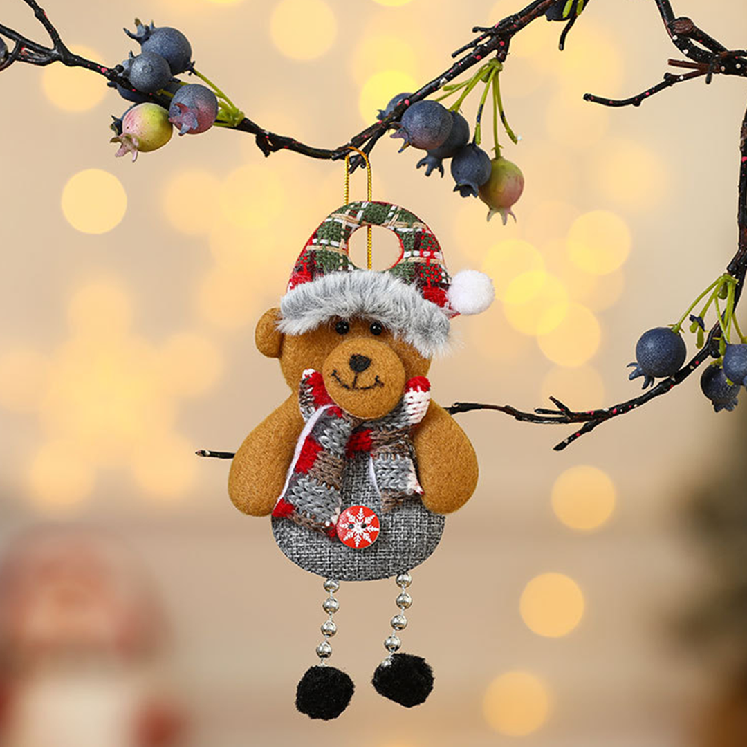 UNISHE - Wholesale Christmas Decoration - Christmas Decor Fabric Santa Claus Hanging Ornament ZK37023