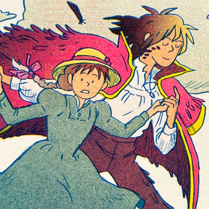 Natalie Andrewson - Wholesale Art Print - Howl's Moving Castle Small Riso Print8