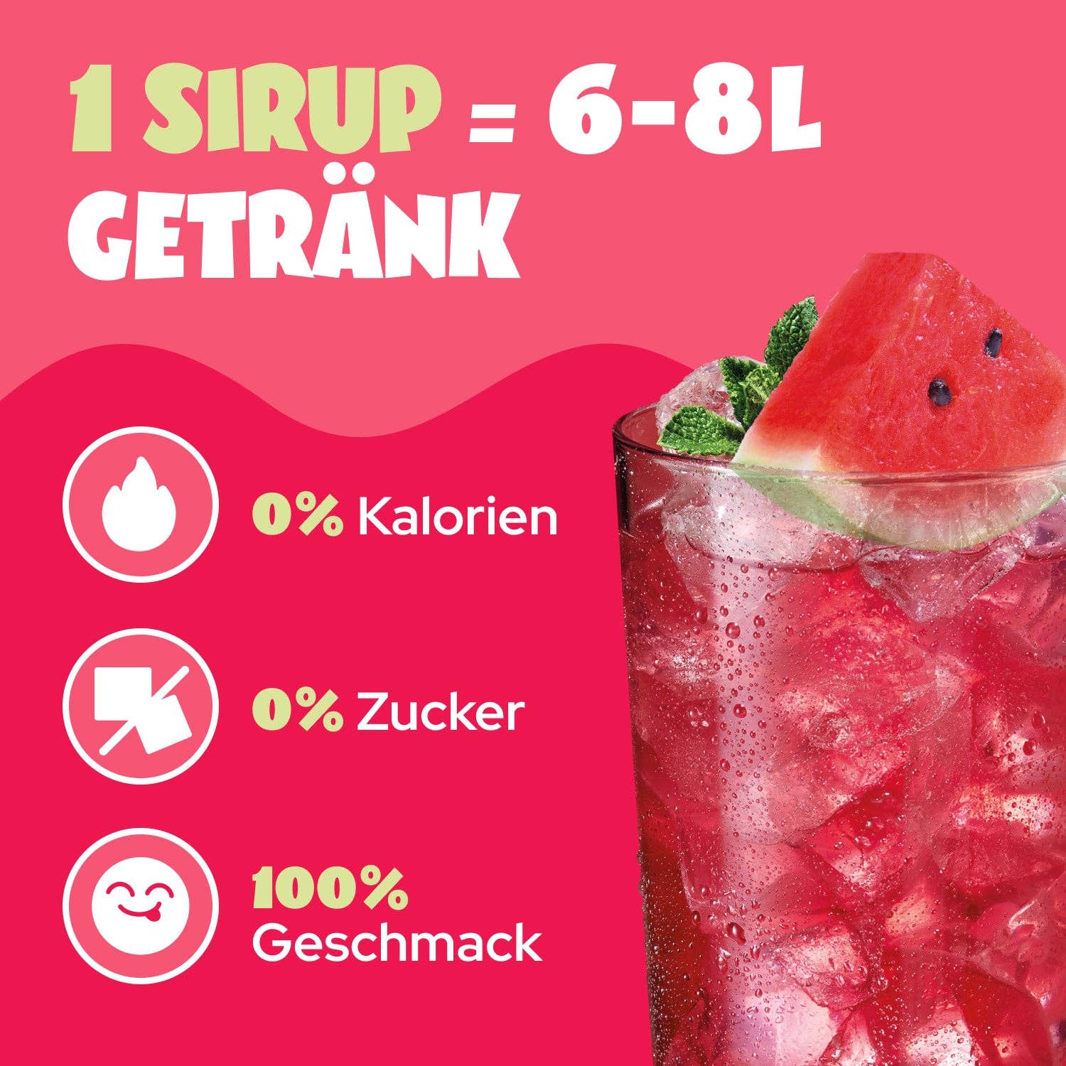 ahead - Wholesale Flavored/Infused Water (Non-Carbonated) - Zero Sugar Syrup - Watermelon (Tray 12x48ml)1