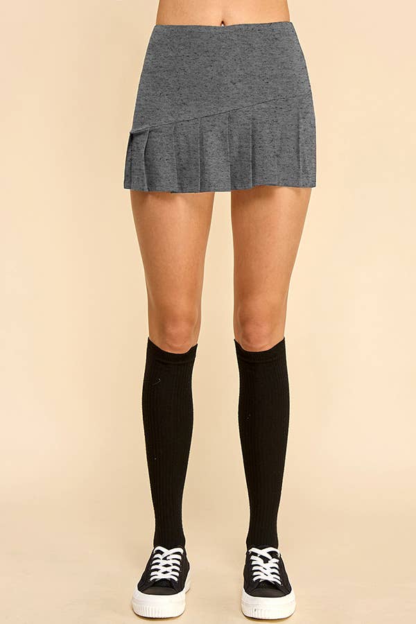 Heart & Hips - Wholesale Skirt - Women's - BJ53744 - KNIFE PLEATED SKORT2