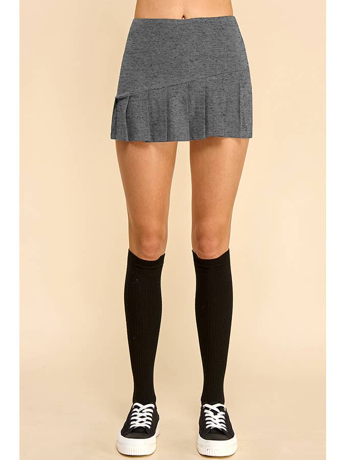 Heart & Hips - Wholesale Skirt - Women's - BJ53744 - KNIFE PLEATED SKORT2