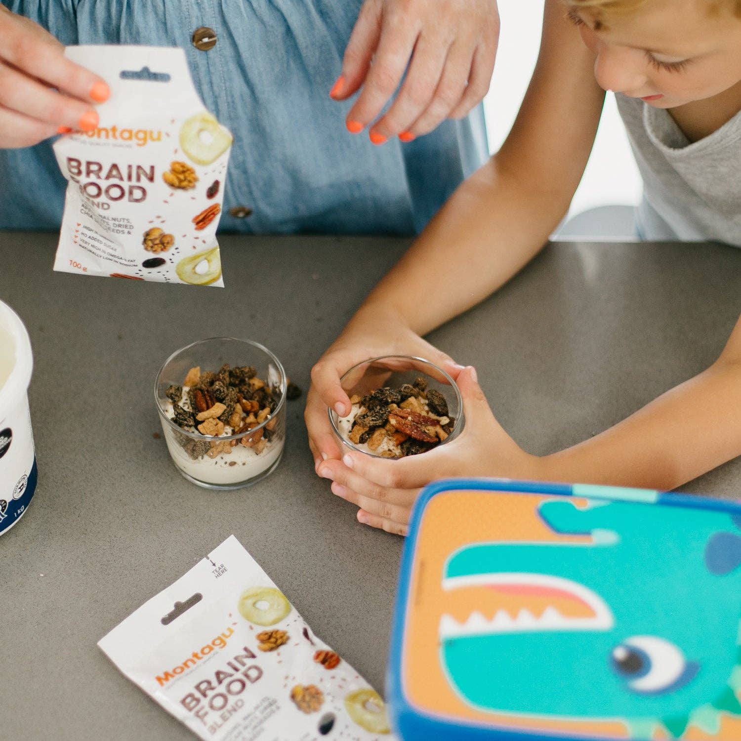 Mahdina - Venta al por mayor Mezclas de frutos secos - Montagu: Mezcla de alimentos para el cerebro, con alto contenido de omega 3 (10 x 100 g)7