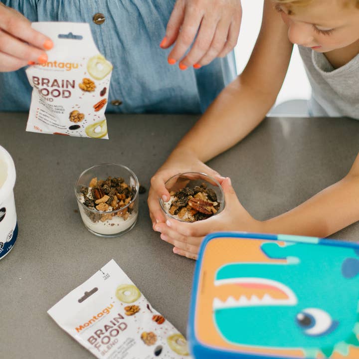 Mahdina - Venta al por mayor Mezclas de frutos secos - Montagu: Mezcla de alimentos para el cerebro, con alto contenido de omega 3 (10 x 100 g)7