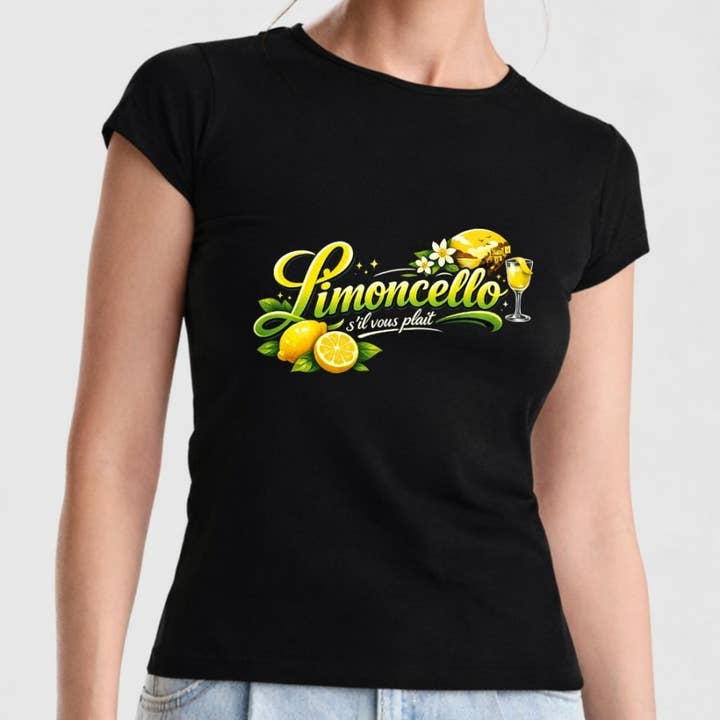 T-shirt "Limoncello tack" tryckt: Sommarens sötma att bära för wholesale av BALOTTI