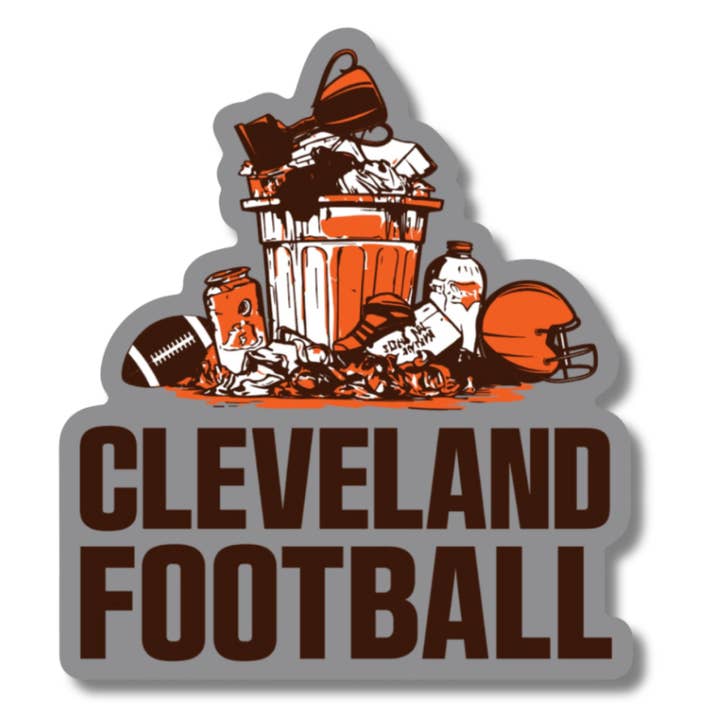 CLE Trash STICKER 3IN for wholesale by Ohio TRUE