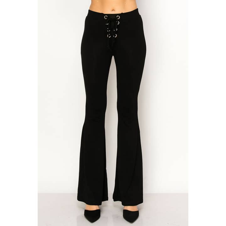 BYXOR MED ÖGLOR MED SNÖRNING I MIDJAN för wholesale av VOCAL